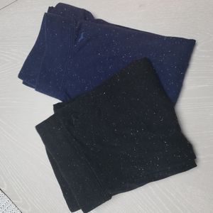 PINK leggings 2 pair black and dark blue